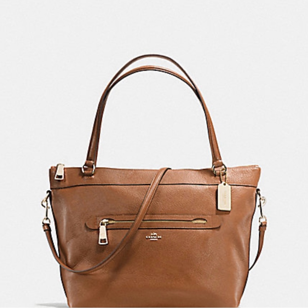 TYLER TOTE IN PEBBLE LEATHER (COACH F54687)